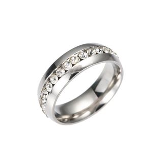 NHẪN STEEL 1 VÒNG ĐÁ
