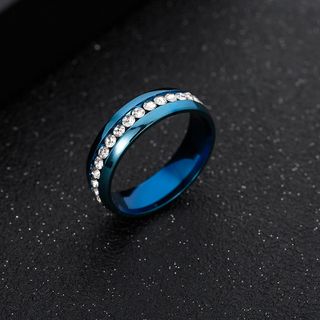 NHẪN STEEL 1 VÒNG ĐÁ
