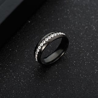 NHẪN STEEL 1 VÒNG ĐÁ