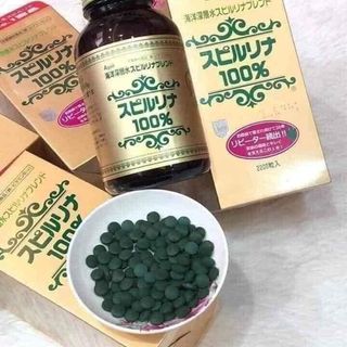 Viên uống tảo xoắn Spirulina Nhật Bản - Hộp 2200v