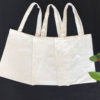 Túi vải tote, túi vải bố trơn màu trắng