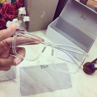 Kính giả cận gọng trong suốt hottrend