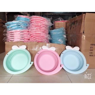 CHẬU RỬA MẶT ĐA NĂNG, GẤP GỌN SILICON HÌNH CÁ VOI