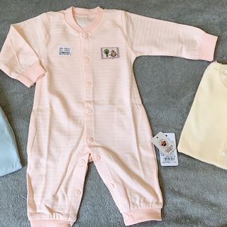 Bộ body dài tay cúc giữa cho bé