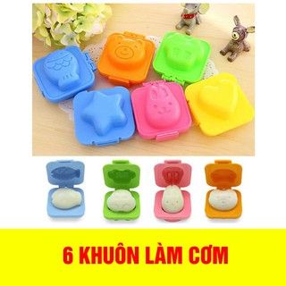 SET 6 Khuôn Làm Cơm, Ép Trứng, Ép Cơm Làm Bánh