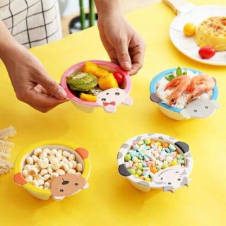 BÁT ĂN DẶM SỢI TRE nhiều hình dễ thương cho bé