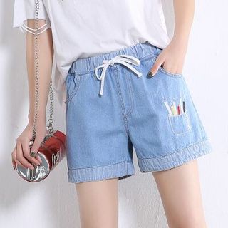 Các mẫu quần Short Jean nữ thời trang, lưng chun co giãn NV0358 giá sỉ
