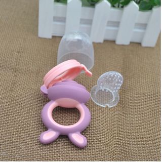 Túi nhai ăn dặm Hình tai Thỏ chống hóc cho bé