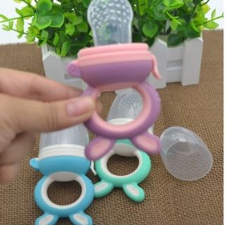 Túi nhai ăn dặm Hình tai Thỏ chống hóc cho bé