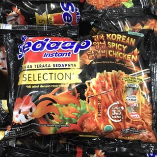 Mì Khô Cay Sedaap (Xuất Xứ: Indonesia) Gà Cay Truyền Thống Hàn Quốc và Phô Mai cay nhẹ