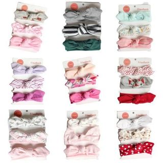 Set 3 băng đô, turban vải Chicbaby xinh xắn dễ thương cho bé gái giá sỉ