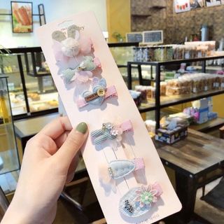 Set 6 cặp tóc phong cách Hàn Quốc xinh xắn