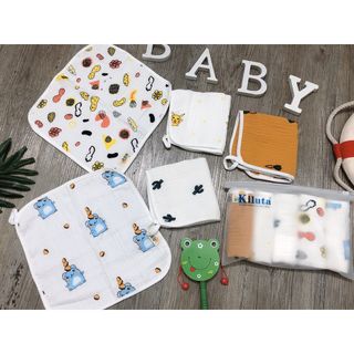 SET 5 KHĂN SỮA XÔ 6 lớp mịn KILUTA kèm túi zip