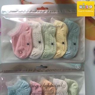 Set 5 đôi tất lưới cho bé sơ sinh đến 3 tuổi