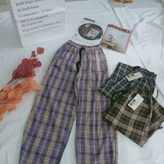 Baggy caro vải kate ống bo thun cao capa