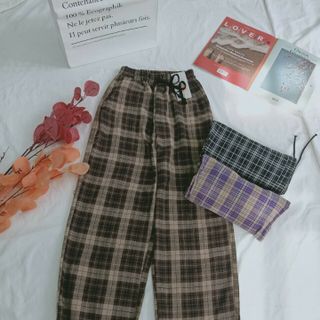 Baggy caro vải kate ống bo thun cao capa