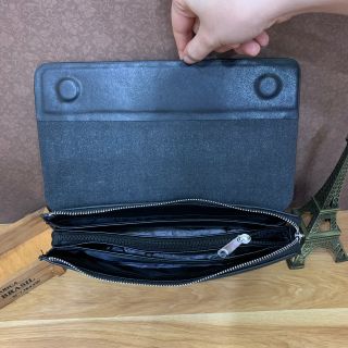 VÍ DA NAM CẦM TAY ĐEN - VD026 giá sỉ​, giá bán buôn