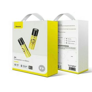 Pin sạc AA hiệu BASEUS E5: dùng hết pin có thể sạc trực tiếp trên pin mà không cần dùng dock sạc, cho các bé thỏa thích sử dụng cùng các đồ chơi điều kiển - (một hộp gồm 2 cái)