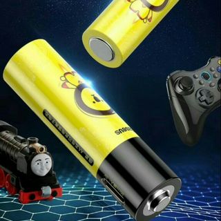 Pin sạc AA hiệu BASEUS E5: dùng hết pin có thể sạc trực tiếp trên pin mà không cần dùng dock sạc, cho các bé thỏa thích sử dụng cùng các đồ chơi điều kiển - (một hộp gồm 2 cái)