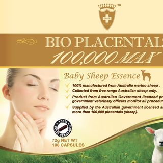 ​Viên uống nhau thai cừu của Úc Bio Placental 100.000 MAX Wealthy Health