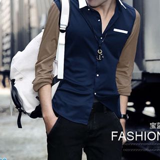 Sơ mi nam 375- Xưởng May Gia Công giá sỉ​