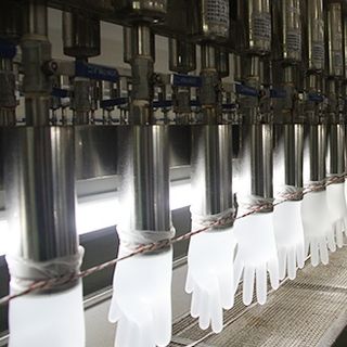 Găng tay cao su y tế có bột