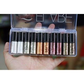 SET 10 Nhũ Kim Tuyến BLACK STYLE Flare Shining Charm Eyes