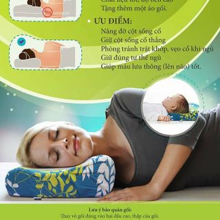Gối hỗ trợ cột sống cổ, gối bảo vệ cột sống cổ
