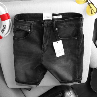 Quần nam short jean ZRA skinny
