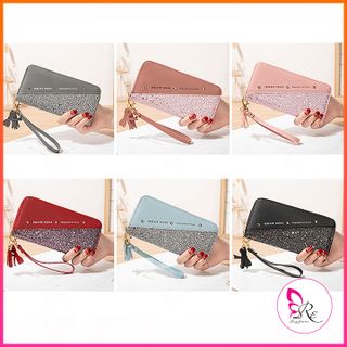Ví nữ dài cầm tay đính đá VD09