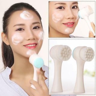 Cọ masage mặt 2 đầu- sản xuất theo công nghệ Hàn Quốc với 250000 sợi tơ nhân tạo