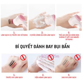 Cọ masage mặt 2 đầu- sản xuất theo công nghệ Hàn Quốc với 250000 sợi tơ nhân tạo