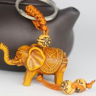 Móc khóa gỗ hình voi