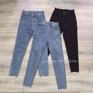 Quần jeans nữ body lưng cao giá sỉ