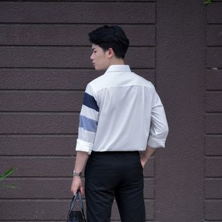 ÁO SƠ MI NAM LỤA NẾN THỜI TRANG CAO CẤP - SM08 giá sỉ​, giá bán buôn