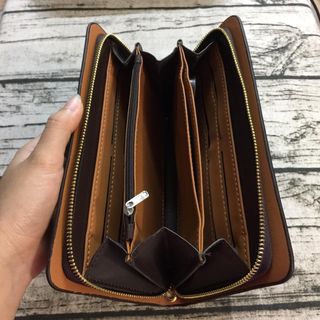 VÍ DA NAM CẦM TAY MONTBLANC CAO CẤP , 1 NGĂN, NÂU ĐẬM - VD005 giá sỉ​, giá bán buôn