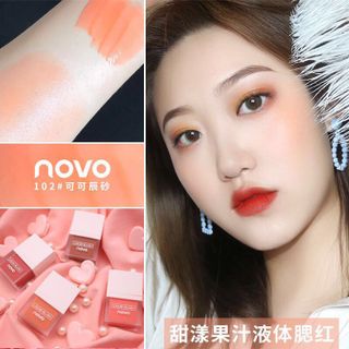 Phấn má dạng lỏng NOVO nhũ lấp lánh - Juice Liquid Blusher