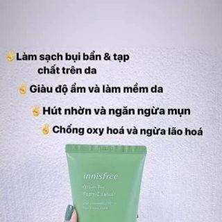 Sữa rữa mặt tra xanh