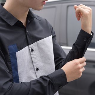 ÁO SƠ MI NAM DÀI TAY ĐEN - SM04 giá sỉ​, giá bán buôn