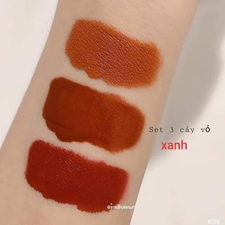 Set son kem 3 cây nhà HOLDLIVE7 🥰
Lì nhất - tỉ tỉ lì màu luôn . Chất mướt đã dã man 
Xịn sò chuẩn theo hãng nhé