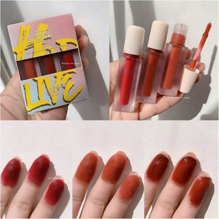 Set son kem 3 cây nhà HOLDLIVE7 🥰
Lì nhất - tỉ tỉ lì màu luôn . Chất mướt đã dã man 
Xịn sò chuẩn theo hãng nhé