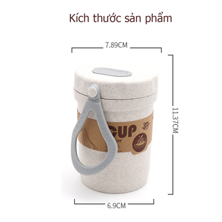 Cốc Giữ Nhiệt Ly Giữ Nhiệt Lúa Mạch Dung Tích 300ml Siêu Dễ Thương