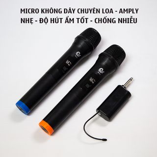 Micro Karaoke - Micro Không Dây MV 01 - 2 Micro - Đổi Mới Trong 07 Ngày - Bảo Hành 12 Tháng