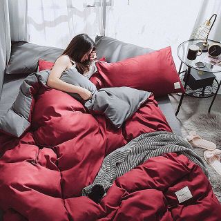 Bộ Chăn Ga Gối Cotton Tici Phong Cách Hàn Quốc