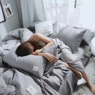 Bộ Chăn Ga Gối Cotton Tici Phong Cách Hàn Quốc