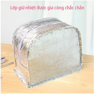 Túi giữ nhiệt cho hộp cơm văn phòng, Túi giữ nhiệt đựng đồ ăn Insulated Bag siêu nhẹ