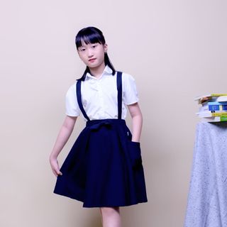 Sơ mi học sinh nữ bèo ngực