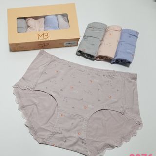 HỘP 4 QUẦN COTTON NHẬT MOBRA BI ĐỎ 8876