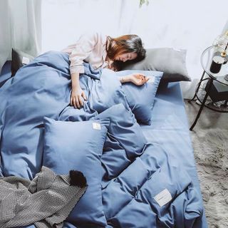 Bộ Chăn Ga Gối Cotton Tici Phong Cách Hàn Quốc 1