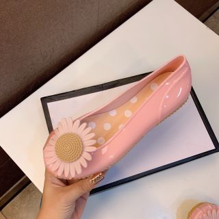 Giày búp bê nhựa hoa đi mưa cute